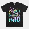 Peace Out Single Digits I'm 10 Tie Dye Unisex T-Shirt Birthday Girl Unisex T-Shirt