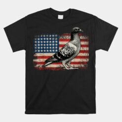 Pigeon Bird Usa Patriotic Unisex T-Shirt