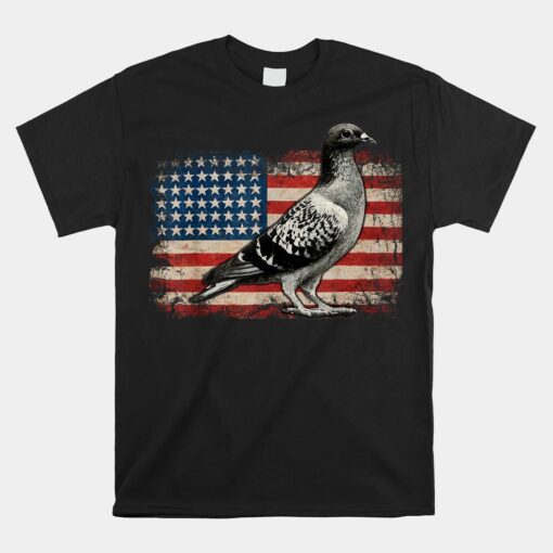 Pigeon Bird Usa Patriotic Unisex T-Shirt