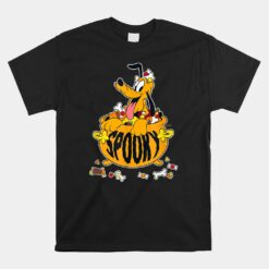 Pluto Happy Halloween Spooky Cauldron With Candy Unisex T-Shirt