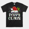 Poppy Claus Christmas Lights Pajama Family Matching Unisex T-Shirt