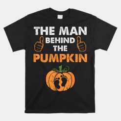 Pregnancy Baby Shower Man Behind The Pumpkin Unisex T-Shirt