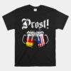 Prost Beer German American Flag Unisex T-Shirt