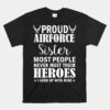 Proud Air Force Sister Unisex T-Shirt Veterans Day I Grew Up Mine Unisex T-Shirt