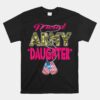 Proud Army Daughter US Flag Camo Dog Tags Military Child Unisex T-Shirt