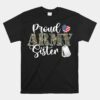 Proud Army Sister Matching Family Camoun Pattern Matching Unisex T-Shirt