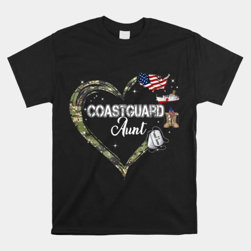 Proud Coast Guard Aunt Coast Guard Graduation Aunt Unisex T-Shirt