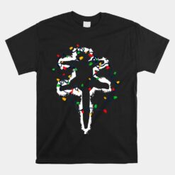 Pussy Cat Christmas Light Up Vacation Fried Cat Unisex T-Shirt