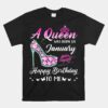 Queen Was Born In January Funny Birthday Unisex T-Shirt