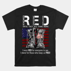 R.e.d Friday Military Remember Everyone Deployed Unisex T-Shirt