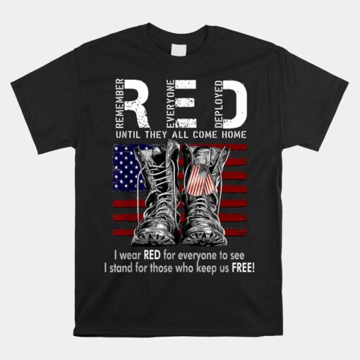 R.e.d Friday Military Remember Everyone Deployed Unisex T-Shirt