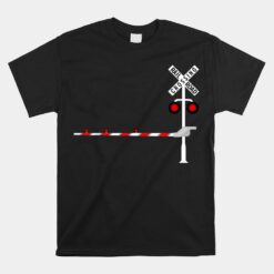 Railroad Crossing Barrier Sign Halloween Costume DIY Unisex T-Shirt