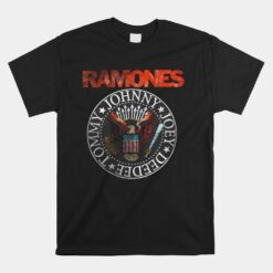 Ramones VINTAGE EAGLE SEAL Rock Music Band Unisex T-Shirt