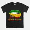 Rasta Reggae Lips Mouth Jamaican Music Kissing One Love Unisex T-Shirt