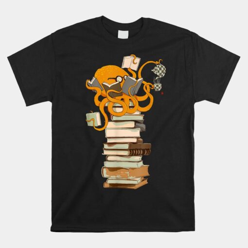 Reading Octopus Tea Coffee And Books Unisex T-Shirt