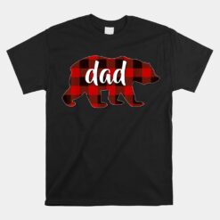 Red Plaid Dad Buffalo Matching Family Papa Pajama Christmas Unisex T-Shirt