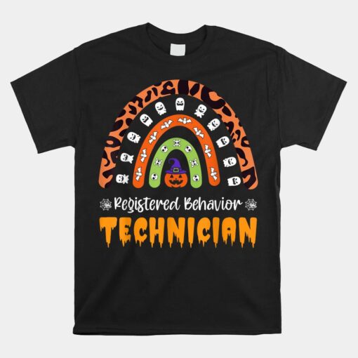 Registered Behavior Technician RBT Rainbow Halloween Unisex T-Shirt