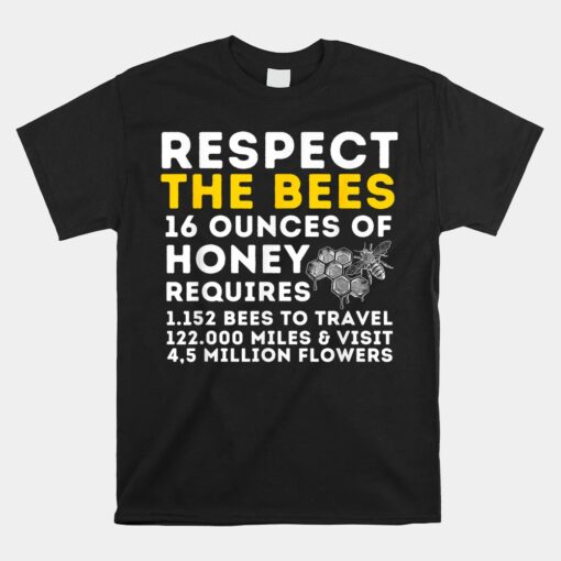 Respect The Bees Beekeeping Unisex T-Shirt