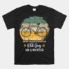 Retired Old Men Biker Cycling Retirement Gift Biking Bicycle Unisex T-Shirt