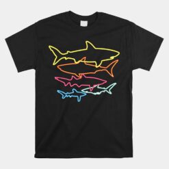 Retro 80s Shark Clothes Shark Unisex T-Shirt