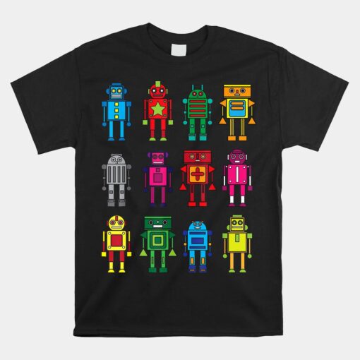 Robot Unisex T-Shirt Funny Robot Technology Tee
