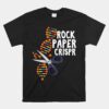 Rock Paper Crispr DNA Biologist Genetic Engineering Science Unisex T-Shirt