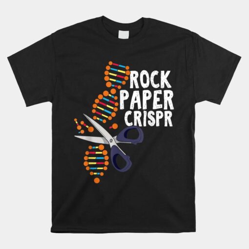 Rock Paper Crispr DNA Biologist Genetic Engineering Science Unisex T-Shirt