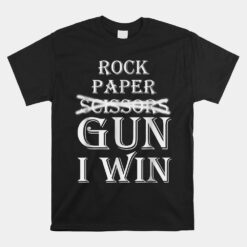 Rock Paper Gun I Win Unisex T-Shirt