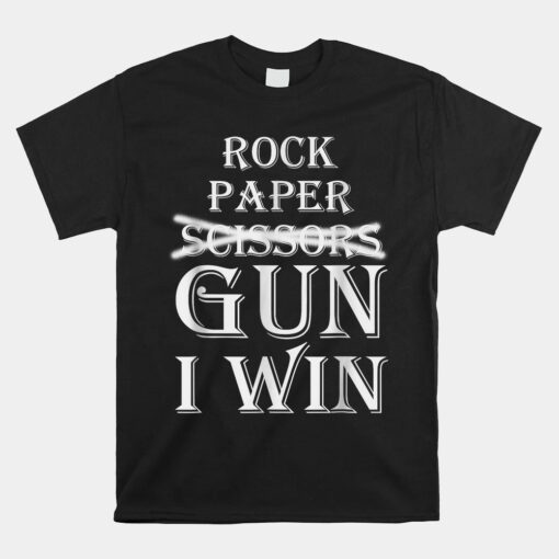 Rock Paper Gun I Win Unisex T-Shirt