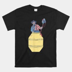 Rodeo Clown Barrelman Patriotic Bullfighter Unisex T-Shirt