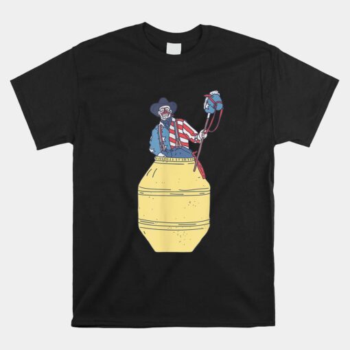 Rodeo Clown Barrelman Patriotic Bullfighter Unisex T-Shirt