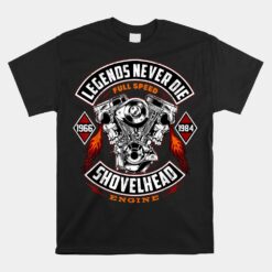 SHOVELHEAD 1966-1984 MOTOR Motorcycles Oldschool Choppers Unisex T-Shirt