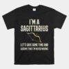 Sagittarius Facts Astrology Quote Horoscope Zodiac Sign Unisex T-Shirt