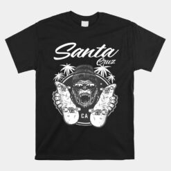 Santa Cruz Skateboard Unisex T-Shirt Palm Tree Street Wear Unisex T-Shirt