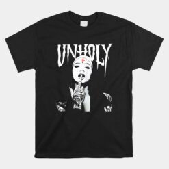 Satanic Nun Tattoos Unholy Unisex T-Shirt