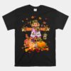 Scarecrow Autumn Hello Fall Pumpkin Thanksgiving Halloween Unisex T-Shirt