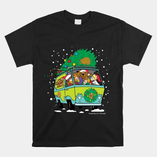 Scooby Doo Christmas Mystery Machine Unisex T-Shirt