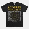 Scorpio Facts Horoscope Birthday Celebrant Unisex T-Shirt