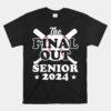 Senior Baseball Unisex T-Shirt Funny Senior Year Class Of 2024 Unisex T-Shirt