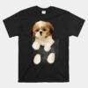 Shih Tzu Puppy In Pocket Unisex T-Shirt