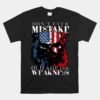 Skull American Flag Don't Ever Mistake Old Age Unisex T-Shirt