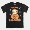 Sloth In Pumpkin Sloths Happy Halloween Unisex T-Shirt