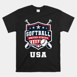 Softball USA Support The Team Unisex T-Shirt