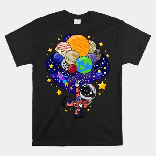 Space Astronaut Spaceman Astronomy Earth Mars Planets Unisex T-Shirt