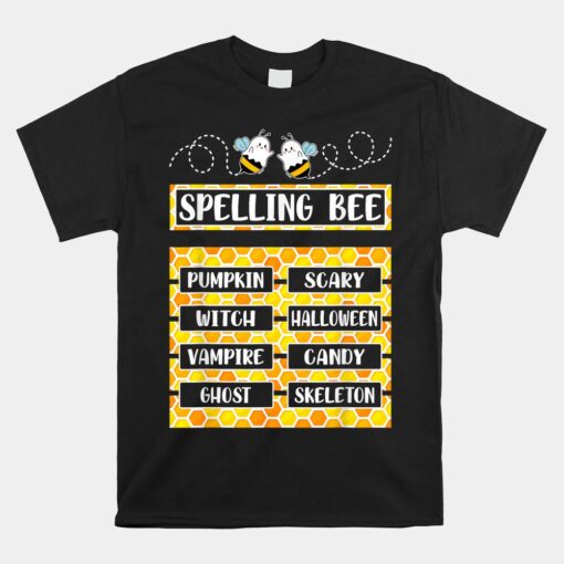 Spelling Bee Pun Halloween Unisex T-Shirt