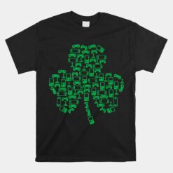 St Patrick's Day Shamrock Gamer Unisex T-Shirt