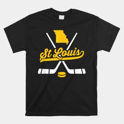 St. Louis Ice Hockey Sticks Unisex T-Shirt