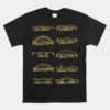 Steel City Of Pittsburgh Bridges 412 - Black And Yellow PGH Unisex T-Shirt