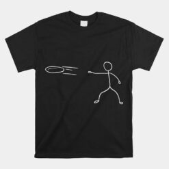 Stickman Disc Golf Player Unisex T-Shirt