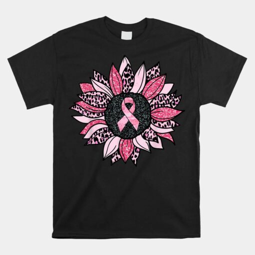 Sunflower Pink Breast Cancer Awareness Unisex T-Shirt